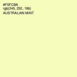 #F5FCBA - Australian Mint Color Image