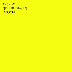 #F5FD11 - Broom Color Image