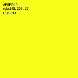 #F5FD19 - Broom Color Image