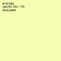 #F5FDB3 - Shalimar Color Image