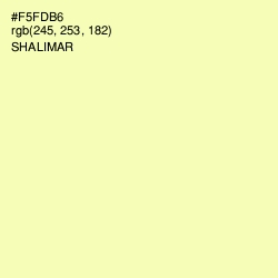 #F5FDB6 - Shalimar Color Image