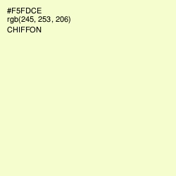 #F5FDCE - Chiffon Color Image