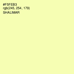 #F5FEB3 - Shalimar Color Image