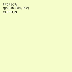 #F5FECA - Chiffon Color Image