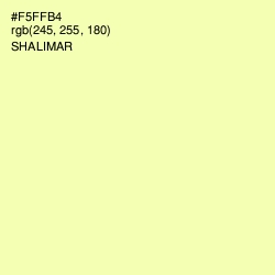 #F5FFB4 - Shalimar Color Image