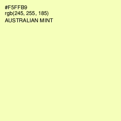 #F5FFB9 - Australian Mint Color Image