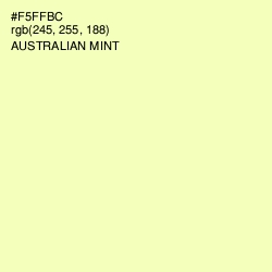 #F5FFBC - Australian Mint Color Image