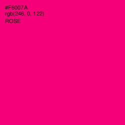 #F6007A - Rose Color Image