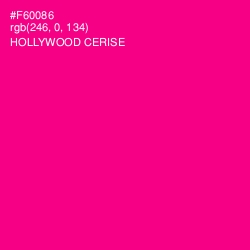 #F60086 - Hollywood Cerise Color Image