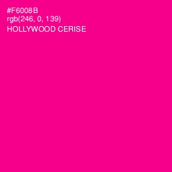 #F6008B - Hollywood Cerise Color Image