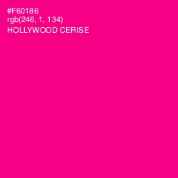 #F60186 - Hollywood Cerise Color Image