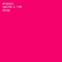 #F6026C - Rose Color Image