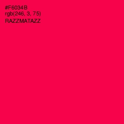 #F6034B - Razzmatazz Color Image