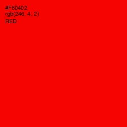 #F60402 - Red Color Image