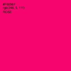 #F6056F - Rose Color Image