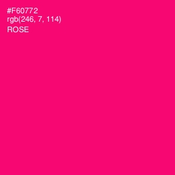 #F60772 - Rose Color Image