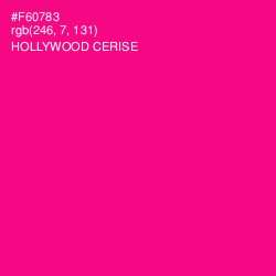 #F60783 - Hollywood Cerise Color Image