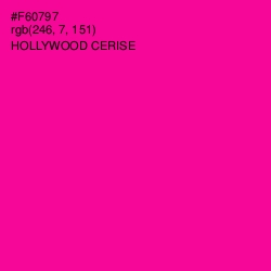 #F60797 - Hollywood Cerise Color Image