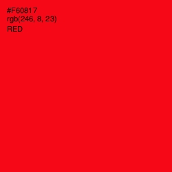 #F60817 - Red Color Image