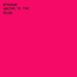 #F60A68 - Rose Color Image