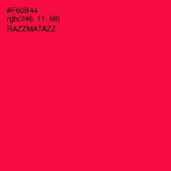 #F60B44 - Razzmatazz Color Image