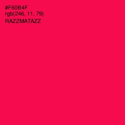 #F60B4F - Razzmatazz Color Image