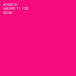 #F60B7A - Rose Color Image