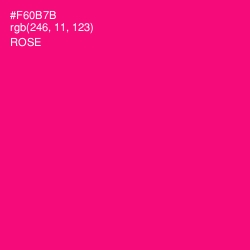 #F60B7B - Rose Color Image