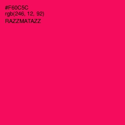 #F60C5C - Razzmatazz Color Image
