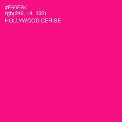 #F60E84 - Hollywood Cerise Color Image