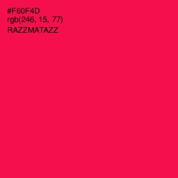 #F60F4D - Razzmatazz Color Image