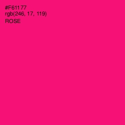 #F61177 - Rose Color Image