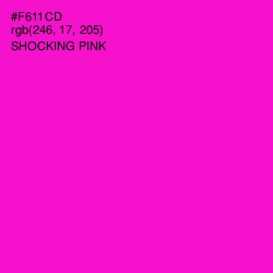 #F611CD - Shocking Pink Color Image