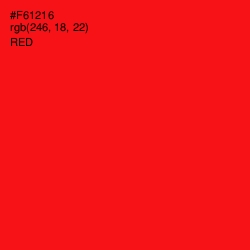 #F61216 - Red Color Image