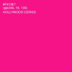 #F61387 - Hollywood Cerise Color Image