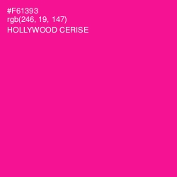 #F61393 - Hollywood Cerise Color Image