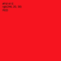 #F6141E - Red Color Image