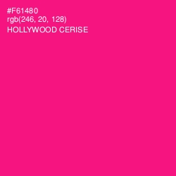 #F61480 - Hollywood Cerise Color Image
