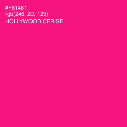 #F61481 - Hollywood Cerise Color Image