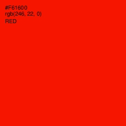 #F61600 - Red Color Image