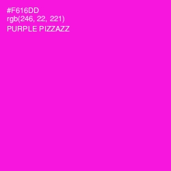 #F616DD - Purple Pizzazz Color Image