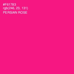 #F61783 - Persian Rose Color Image