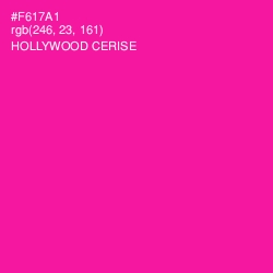 #F617A1 - Hollywood Cerise Color Image