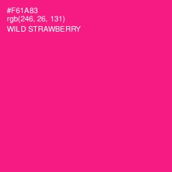 #F61A83 - Wild Strawberry Color Image