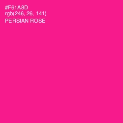 #F61A8D - Persian Rose Color Image