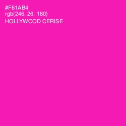 #F61AB4 - Hollywood Cerise Color Image