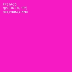 #F61AC5 - Shocking Pink Color Image