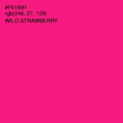 #F61B81 - Wild Strawberry Color Image