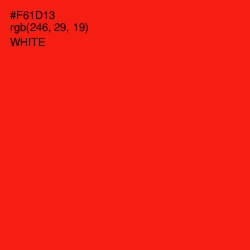 #F61D13 - Red Color Image