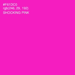 #F61DC0 - Shocking Pink Color Image